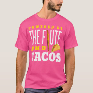 Flute Shirt Funny Taco Lover Instrument Flute Lieb