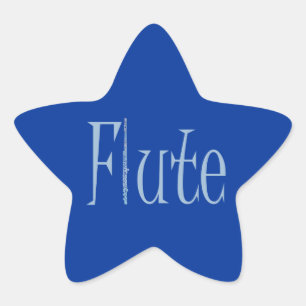 Flute Stern-Aufkleber