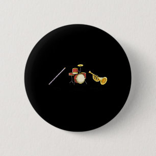 Flute Trompet Band Instrumente Subtile Anti T Button