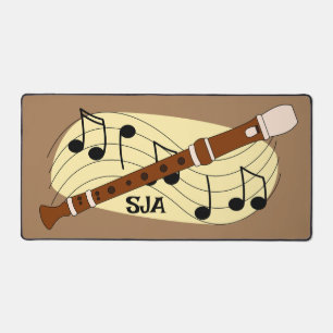 Flute Woodwind Design Desk Mat