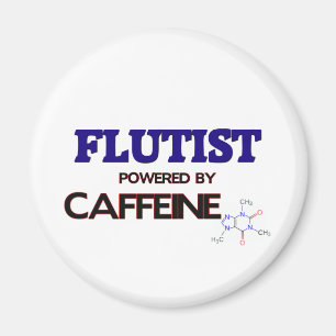 Flutist angetrieben durch Koffein Magnet