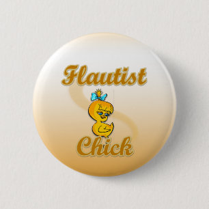 Flutist Chick Button