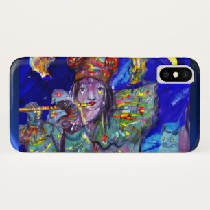 FLUTIST IN BLAU / Venezianische Karnevalsnacht Case-Mate iPhone Hülle