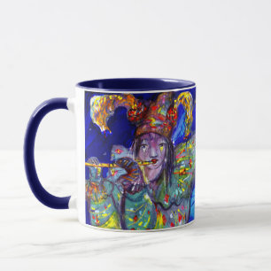 FLUTIST IN BLAU / Venezianische Karnevalsnacht Tasse