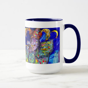 FLUTIST IN BLAU / Venezianische Karnevalsnacht Tasse