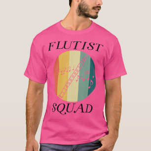 Flutist Squad Orchestra Music Flute Player T-Shirt