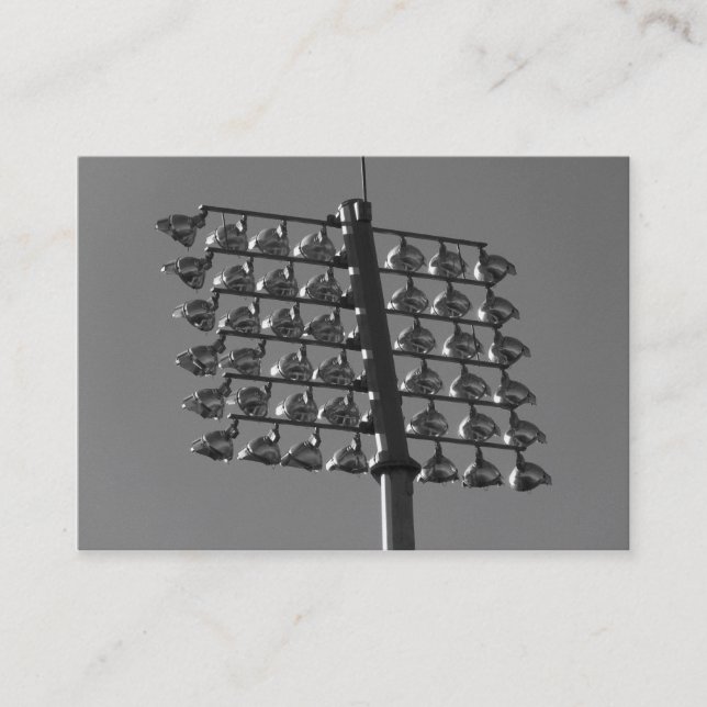 Flutlichter (B&W) Visitenkarte (Vorderseite)