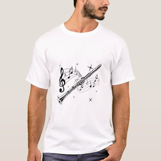 Flutmusik| Flutist Musical Instrument Gift T-Shirt (Vorderseite)