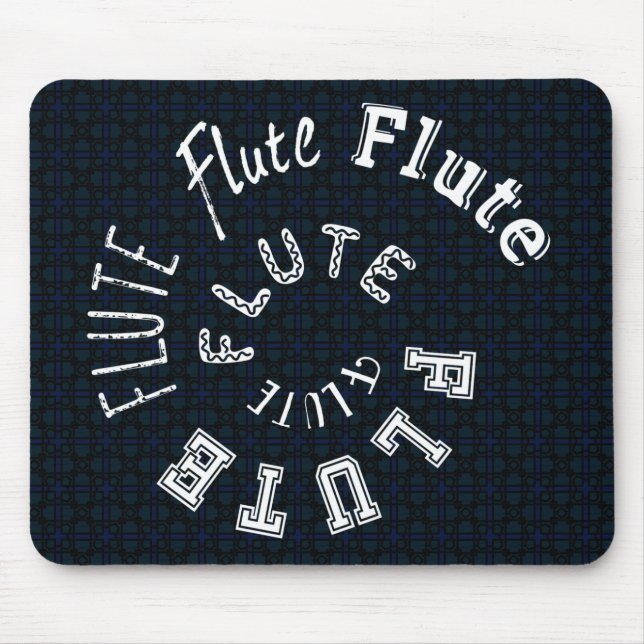 Flutspiraltext Mousepad (Vorne)