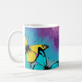 Fluttant Elegance Papillon de thé Mug