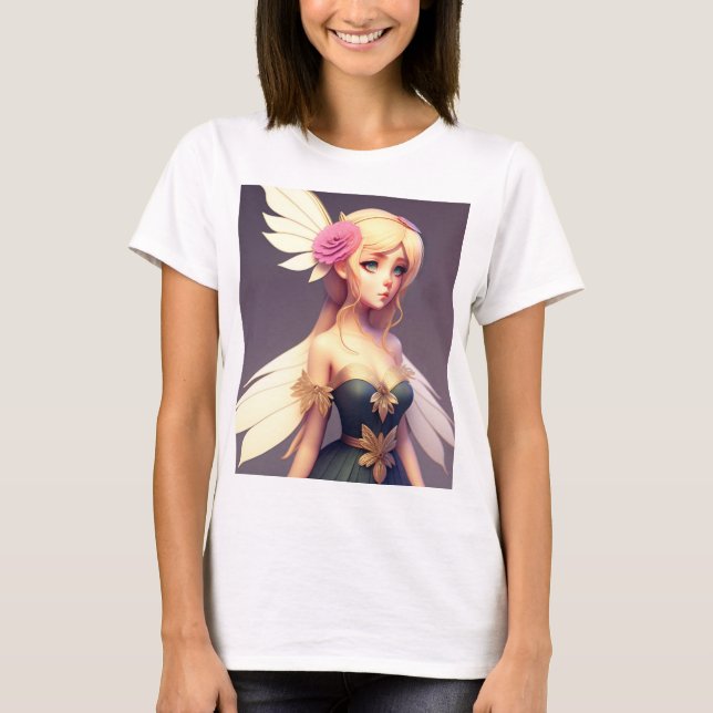 Flutter & Grace: Elegante Butterfly-T - Shirt-Desi T-Shirt (Vorderseite)