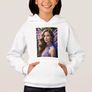"Flutter in Style" oder "Flügel der Eleganz" Hoodie