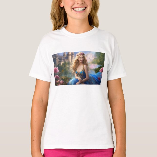 "Flutter in Style" oder "Flügel der Eleganz" T-Shirt (Vorderseite)
