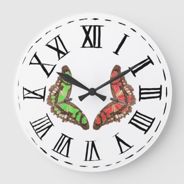 Flutterby 1 große wanduhr (Vorderseite)
