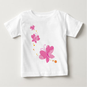 FLUTTERBY BUTTERFLIES :: Reihe von drei 1 Baby T-shirt