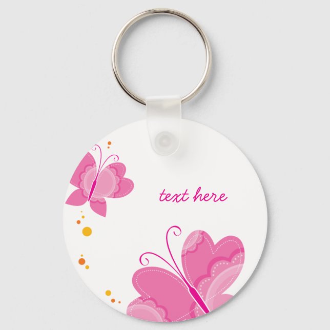 FLUTTERBY BUTTERFLIES :: Reihe von drei 1 Schlüsselanhänger (Vorderseite)