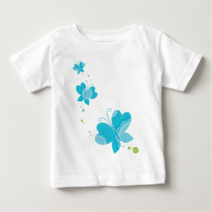 FLUTTERBY BUTTERFLIES :: Reihe von drei 2 Baby T-shirt