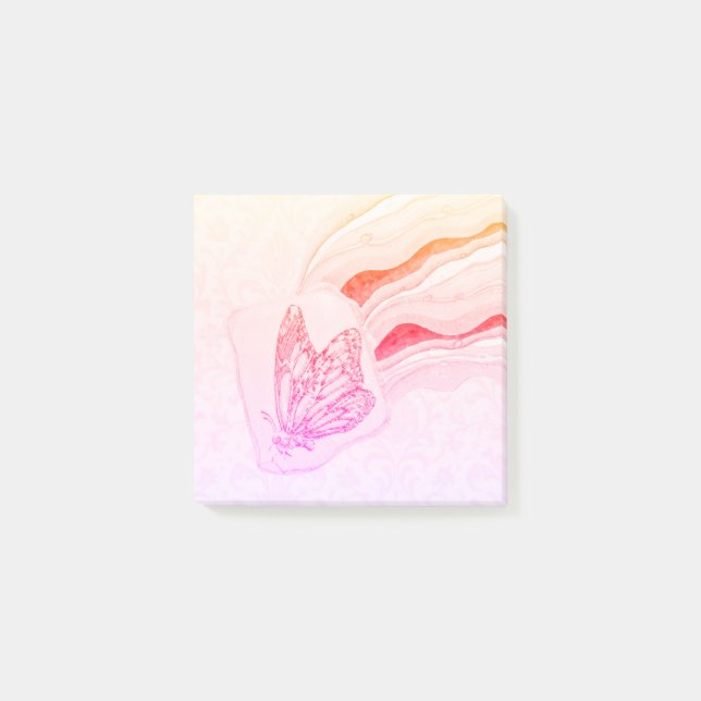 Flutterby Butterfly Post-it Notes Post-it Klebezettel (Vorderseite)