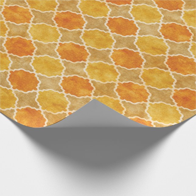 Flutterby Fall geometrisch Geschenkpapier (Ecke)