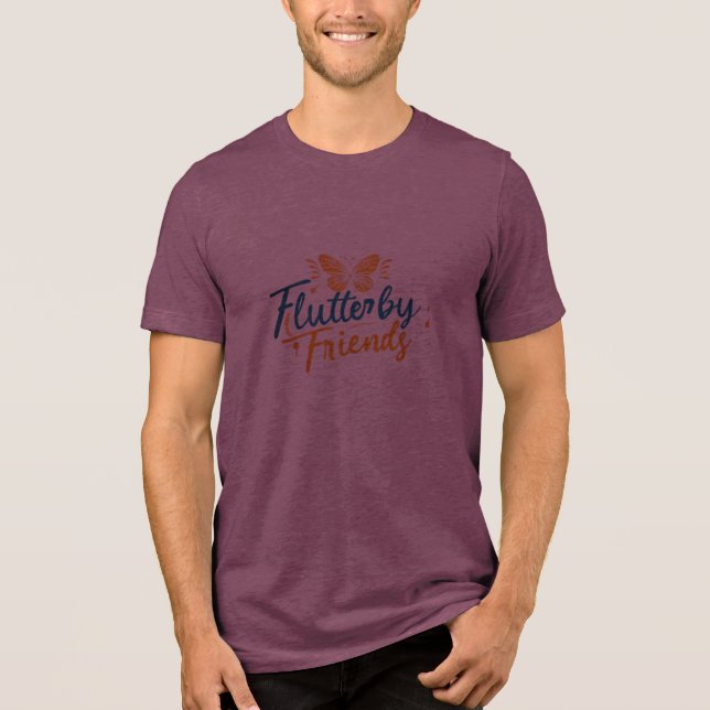 Flutterby Friends Tri-Blend Shirt (Vorderseite)