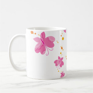 FLUTTERBY SCHMETTERLINGE:: Reihe von drei 1 Kaffeetasse
