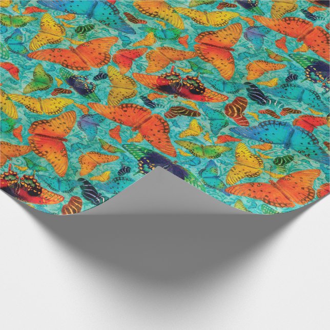 Flutterby tägliche Schmetterlinge Geschenkpapier (Ecke)
