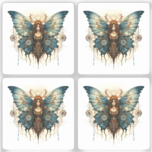 Fluttergeschirr Nymph Steampunk Metal Gear Schmett Aufkleber