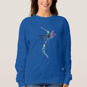 Fluttering Dreams : Dragonfly & Flowers Sweatshirt