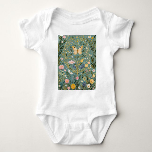 Fluttering Dreamscape Baby Strampler (Vorderseite)