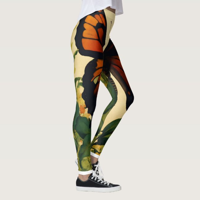 Fluttering Elegance: Butterfly Bliss Leggings (Rechts)