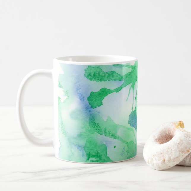 Flux Abstrait sur une Mug / Coupe (Avec donut)