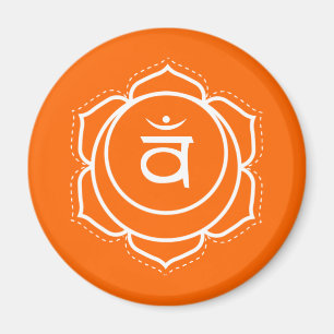 Flux créatif Magnet de Chakra Sacral Orange