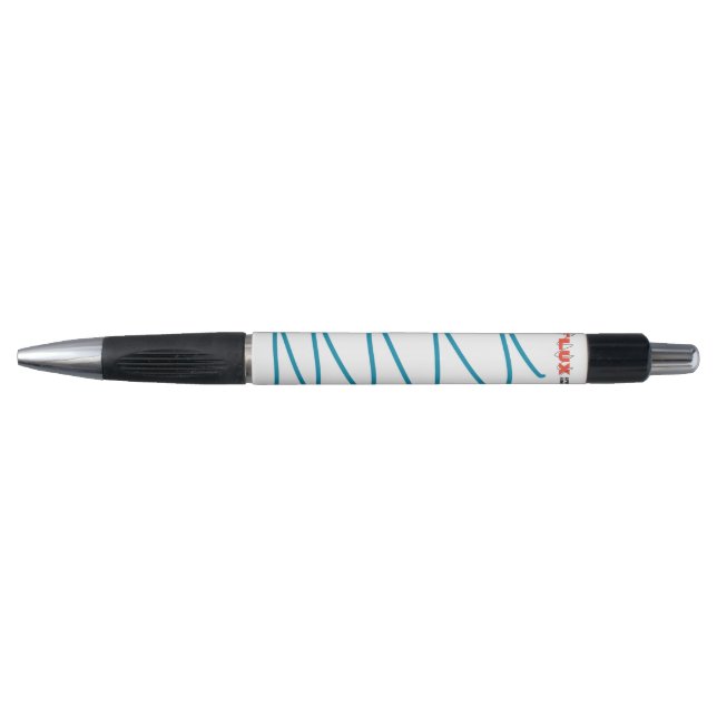 Flux Swirl Ballpoint Pen - Aquamarin Kugelschreiber (Vorderseite)