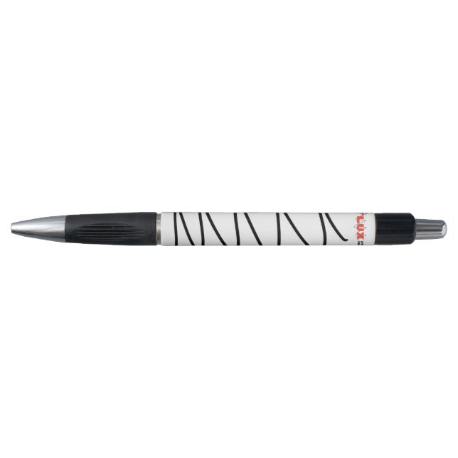 Flux Swirl Ballpoint Pen - Schwarz Kugelschreiber (Vorderseite)