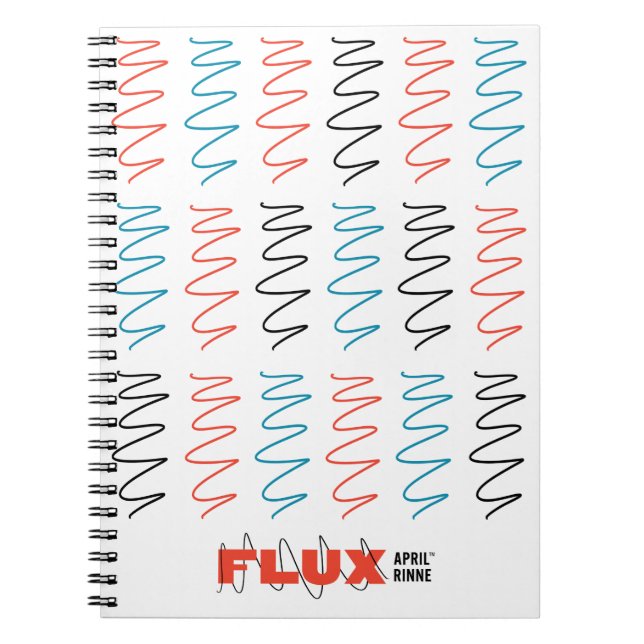 Flux Swirl Spiral Notebook Notizblock (Vorderseite)