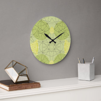 Fluxos em Verde   Große Wanduhr