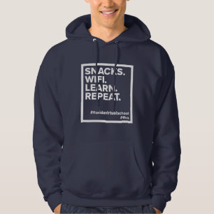FLVS Snacks. WLAN. Lernen Sie. Wieder von vorne. N Hoodie