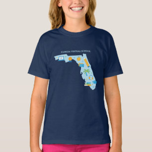 FLVS, Youth Florida T - Shirt (Marine)