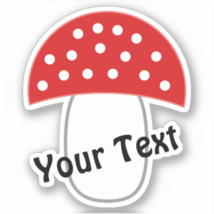 Fly agaric gewährt viel Glück und Vermögen! Aufkle Aufkleber