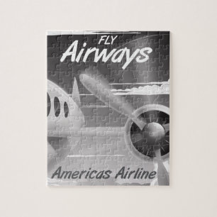 Fly Airways vintage travel poster