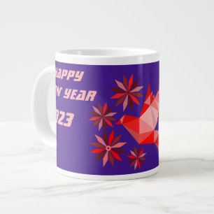 FLY BIRD MIT BLUME , FÜR NEUES JAHR 2023 Jumbo-Tasse