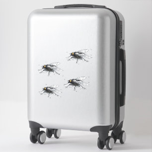 Fly Buddy 4 kleine Konturaufkleber Aufkleber