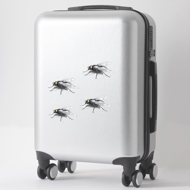 Fly Buddy 4 kleine Konturaufkleber Aufkleber (Koffer)