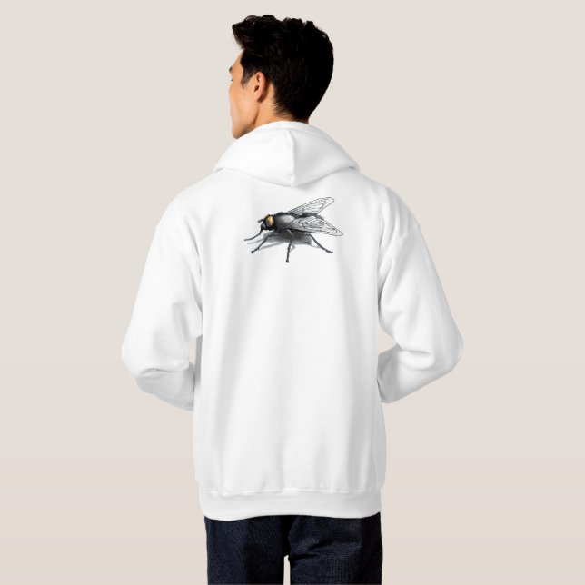 Fly Buddy sweat - shirt à capuche blanc (Dos entier)