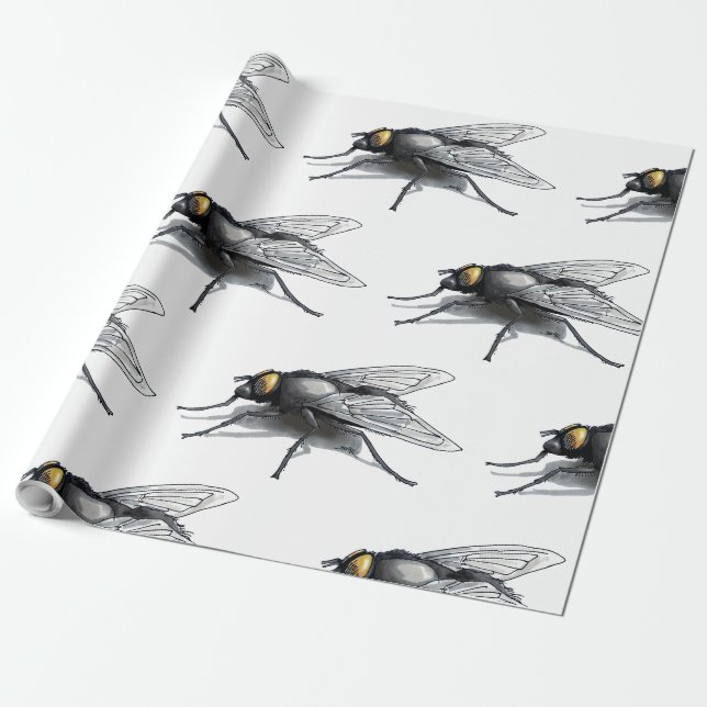 Fly Buddy, weißes, mattes Packpapier (Ungerollt)