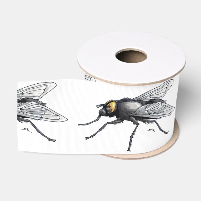 Fly Buddy White Ribbon spool Ripsband (Spule)