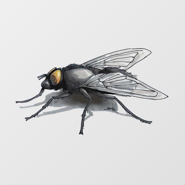 Fly Buddy winzige Schattenfensterklammer Fensteraufkleber (Blatt)