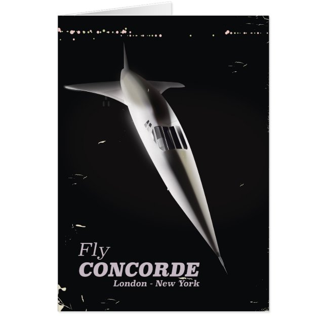 Fly Concorde Vintages Reiseplakat (Vorne)
