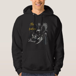 Fly Fearless - Majestic Eagle Art Hoodie