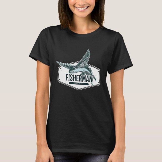Fly Fisherman  For Dad Grandpa Papa Fish Fishing T-Shirt (Vorderseite)